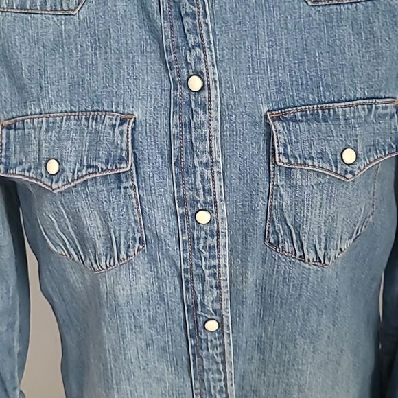 Handmade Vintage Upcycled Kantha & Denim Shacket - THE BLACK CROWES - Picture 9 of 9